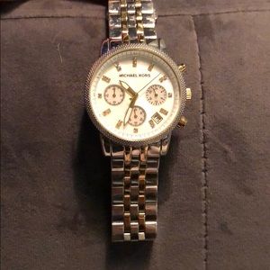 Authentic Two Tone Michael Kors Watch MK5057